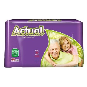ACTUAL Belbantlı Hasta Bezi EKSTRA BÜYÜK(X-LARGE) 30 ADET ACTUAL Belbantlı Hasta Bezi EKSTRA BÜYÜK(X-LARGE) 30 ADET