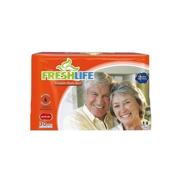 FRESHLİFE Belbantlı Hasta Bezi BÜYÜK BOY ( LARGE ) 30 ADET FRESHLİFE Belbantlı Hasta Bezi BÜYÜK BOY ( LARGE ) 30 ADET