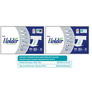 HOLDER  Belbantlı Hasta Bezi Orta BOY ( Medium ) 30 ADET