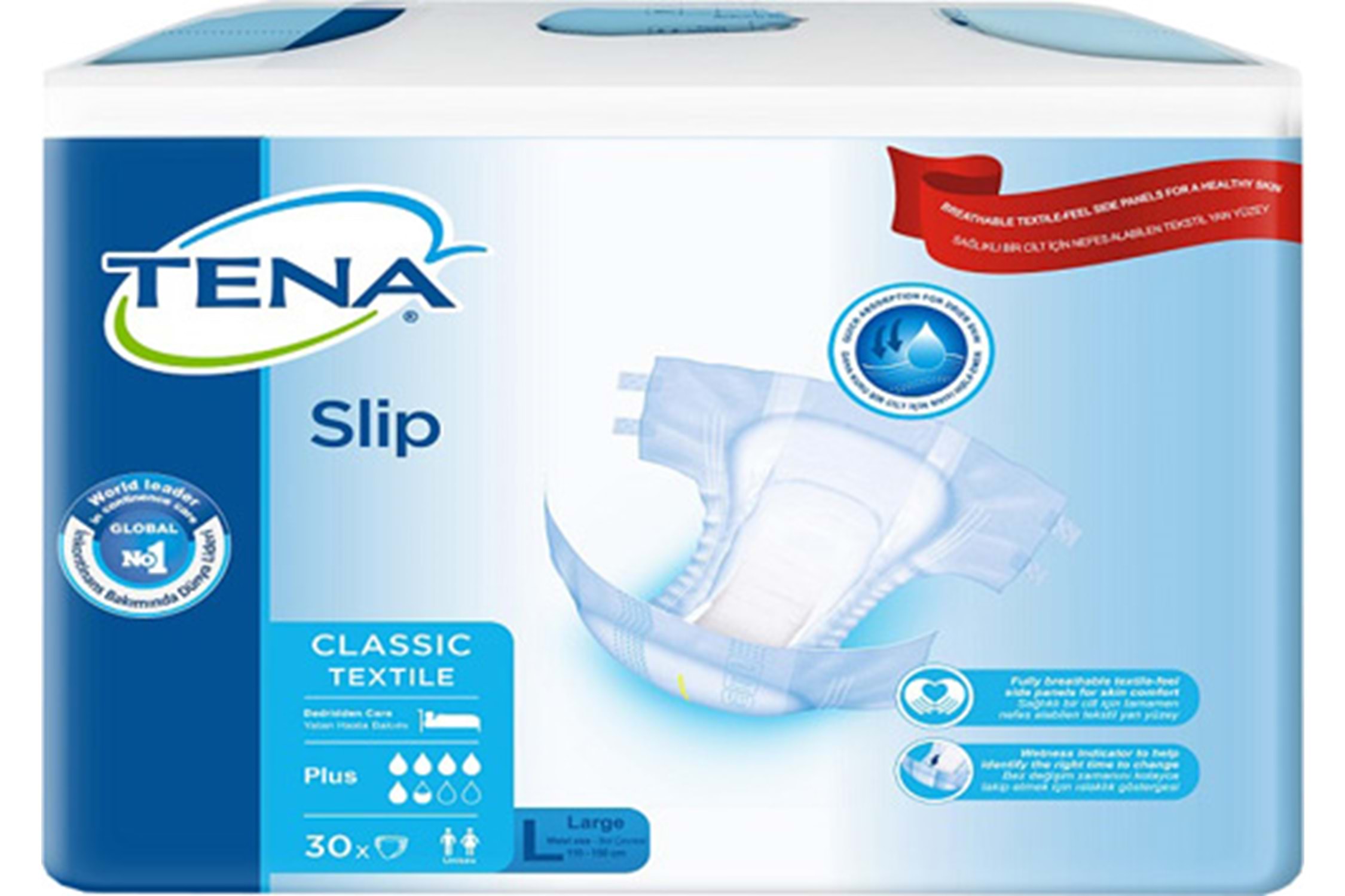 TENA Slip Classic (PE) Plus Large (BÜYÜK BOY) 30'lu Yetişkin Bezi