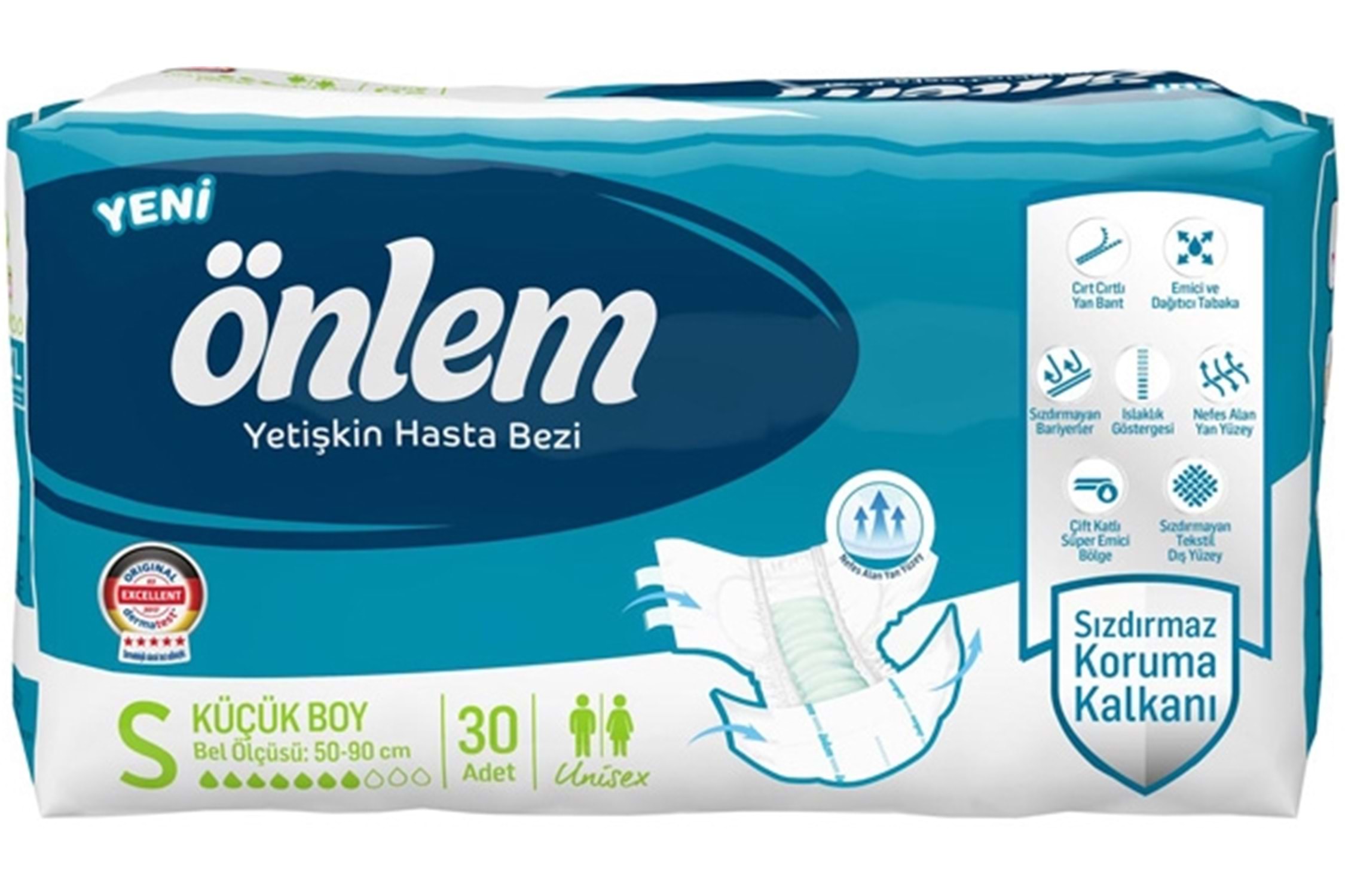 ÖNLEM Belbantlı Hasta Bezi KÜÇÜK BOY ( SMALL ) 30 ADET